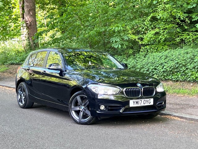 View our BMW 1 Series 2.0 118d Sport Hatchback 5dr Diesel Manual Euro 6 (s/s) (150 ps) JET BLACK, 17 INCH ALLOYS