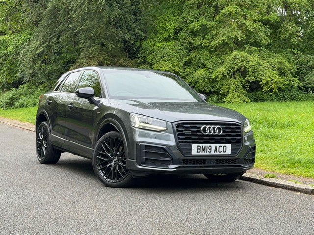 View our Audi Q2 2.0 TFSI 40 Black Edition SUV 5dr Auto Petrol S Tronic quattro Euro 6 (s/s) (190 ps) REAR SENSORS, 19 INCH ALLOYS