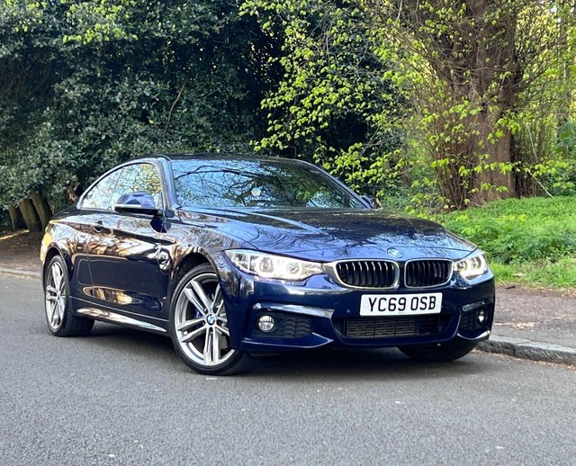 View our BMW 4 Series 2.0 420d M Sport Coupe 2dr Diesel Auto xDrive Euro 6 (s/s) (190 ps) GREAT CONDITION, TANZANITE BLUE