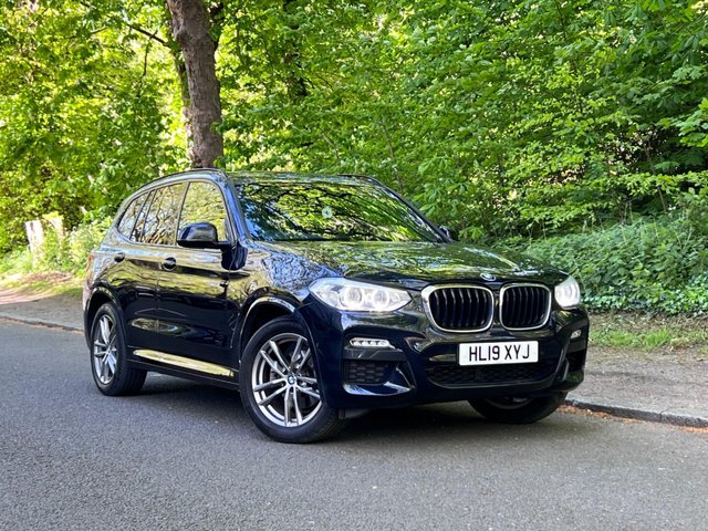 View our BMW X3 2.0 20d M Sport SUV 5dr Diesel Auto xDrive Euro 6 (s/s) (190 ps) CARBON BLACK, 19 INCH ALLOYS