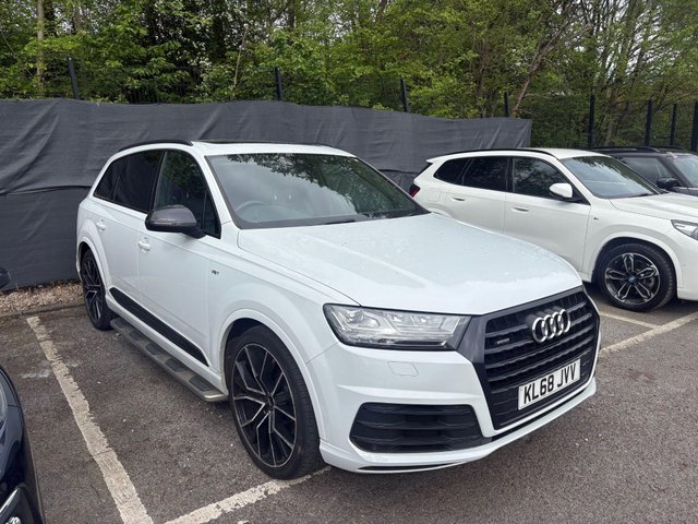 View our Audi Q7 3.0 TDI V6 50 Black Edition SUV 5dr Diesel Tiptronic quattro Euro 6 (s/s) (286 ps) SIDE STEPS, SQ7 EXHAUST PIPES