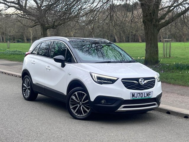 View our Vauxhall Crossland X 1.2 Turbo GPF Elite SUV 5dr Petrol Manual Euro 6 (s/s) (130 ps) SUMMIT WHITE, 17 INCH ALLOYS