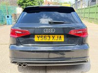 USED 2014 63 AUDI A3 2.0 TDI S line Sportback S Tronic quattro Euro 6 (s/s) 5dr GREAT VALUE ULEZ LOW MILES