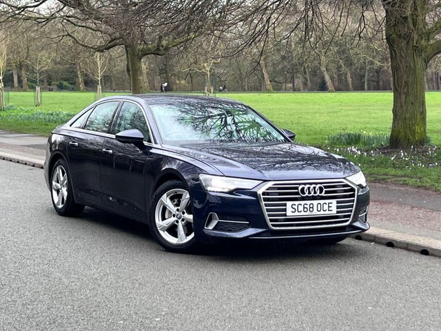 View our Audi A6 Saloon 2.0 TDI 40 Sport Saloon 4dr Auto Diesel S Tronic Euro 6 (s/s) (204 ps) FIRMAMENT BLUE, HEATED SEATS