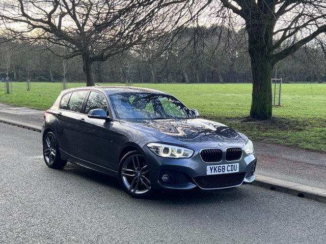 View our BMW 1 Series 2.0 120i GPF M Sport Hatchback 5dr Petrol Auto Euro 6 (s/s) (184 ps) MINERAL GREY, 18 INCH ALLOYS