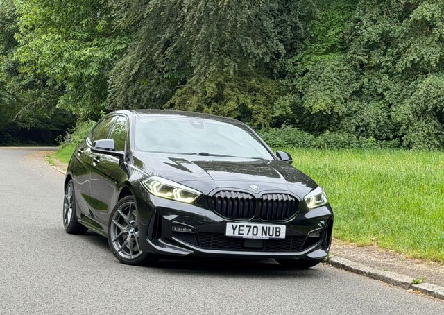 View our BMW 1 Series 1.5 118i M Sport Hatchback 5dr Petrol DCT Euro 6 (s/s) (140 ps) BLACK SAPPHIRE, PARKING SENSORS