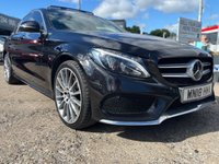 USED 2018 18 MERCEDES-BENZ C CLASS 2.1 C220d AMG Line (Premium Plus) Saloon 4dr Diesel G-Tronic+ 4MATIC Euro 6 (s/s) (170 ps) AUTO + PANROOF + AWD + SAT NAV + HEATED LEATER + FSH + CRUISE
