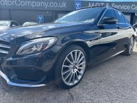 USED 2018 18 MERCEDES-BENZ C CLASS 2.1 C220d AMG Line (Premium Plus) Saloon 4dr Diesel G-Tronic+ 4MATIC Euro 6 (s/s) (170 ps) AUTO + PANROOF + AWD + SAT NAV + HEATED LEATER + FSH + CRUISE