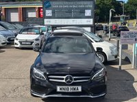 USED 2018 18 MERCEDES-BENZ C CLASS 2.1 C220d AMG Line (Premium Plus) Saloon 4dr Diesel G-Tronic+ 4MATIC Euro 6 (s/s) (170 ps) AUTO + PANROOF + AWD + SAT NAV + HEATED LEATER + FSH + CRUISE