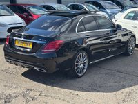 USED 2018 18 MERCEDES-BENZ C CLASS 2.1 C220d AMG Line (Premium Plus) Saloon 4dr Diesel G-Tronic+ 4MATIC Euro 6 (s/s) (170 ps) AUTO + PANROOF + AWD + SAT NAV + HEATED LEATER + FSH + CRUISE