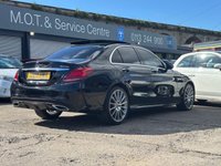 USED 2018 18 MERCEDES-BENZ C CLASS 2.1 C220d AMG Line (Premium Plus) Saloon 4dr Diesel G-Tronic+ 4MATIC Euro 6 (s/s) (170 ps) AUTO + PANROOF + AWD + SAT NAV + HEATED LEATER + FSH + CRUISE