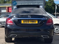 USED 2018 18 MERCEDES-BENZ C CLASS 2.1 C220d AMG Line (Premium Plus) Saloon 4dr Diesel G-Tronic+ 4MATIC Euro 6 (s/s) (170 ps) AUTO + PANROOF + AWD + SAT NAV + HEATED LEATER + FSH + CRUISE