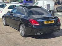 USED 2018 18 MERCEDES-BENZ C CLASS 2.1 C220d AMG Line (Premium Plus) Saloon 4dr Diesel G-Tronic+ 4MATIC Euro 6 (s/s) (170 ps) AUTO + PANROOF + AWD + SAT NAV + HEATED LEATER + FSH + CRUISE