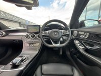 USED 2018 18 MERCEDES-BENZ C CLASS 2.1 C220d AMG Line (Premium Plus) Saloon 4dr Diesel G-Tronic+ 4MATIC Euro 6 (s/s) (170 ps) AUTO + PANROOF + AWD + SAT NAV + HEATED LEATER + FSH + CRUISE