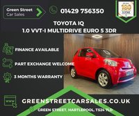USED 2013 63 TOYOTA IQ 1.0 VVT-i Multidrive Euro 5 3dr Serviced+MOTd+3 Month Warranty