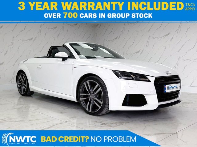 View our Audi TT 2.0 TFSI S line Roadster 2dr Petrol S Tronic quattro Euro 6 (s/s) (230 ps) EXTENSIVE SERVICE HISTORY! 