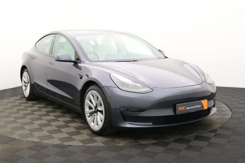 USED 2021 71 TESLA Model 3 (Dual Motor) Long Range Saloon 4dr Electric Auto 4WDE (346 ps) White Leather, 4x4, Sat Nav