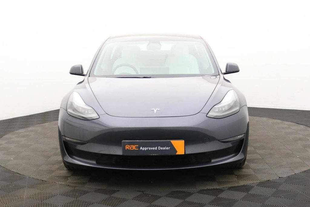 USED 2021 71 TESLA Model 3 (Dual Motor) Long Range Saloon 4dr Electric Auto 4WDE (346 ps) White Leather, 4x4, Sat Nav