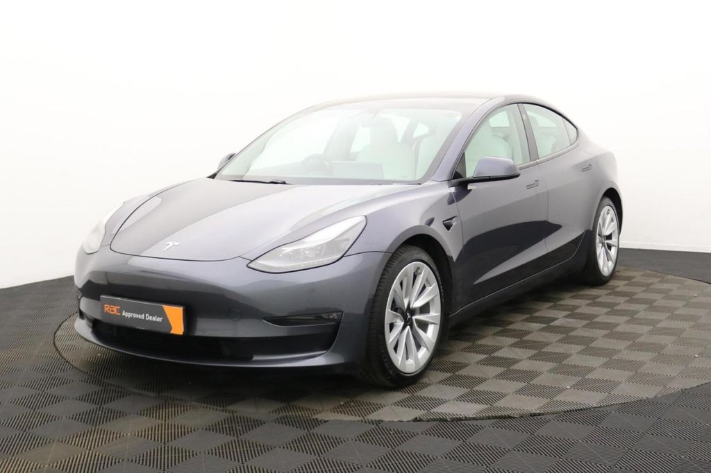 USED 2021 71 TESLA Model 3 (Dual Motor) Long Range Saloon 4dr Electric Auto 4WDE (346 ps) White Leather, 4x4, Sat Nav