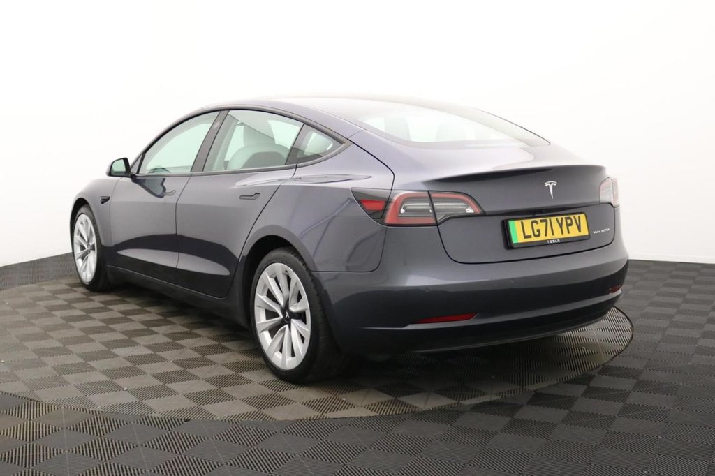 USED 2021 71 TESLA Model 3 (Dual Motor) Long Range Saloon 4dr Electric Auto 4WDE (346 ps) White Leather, 4x4, Sat Nav