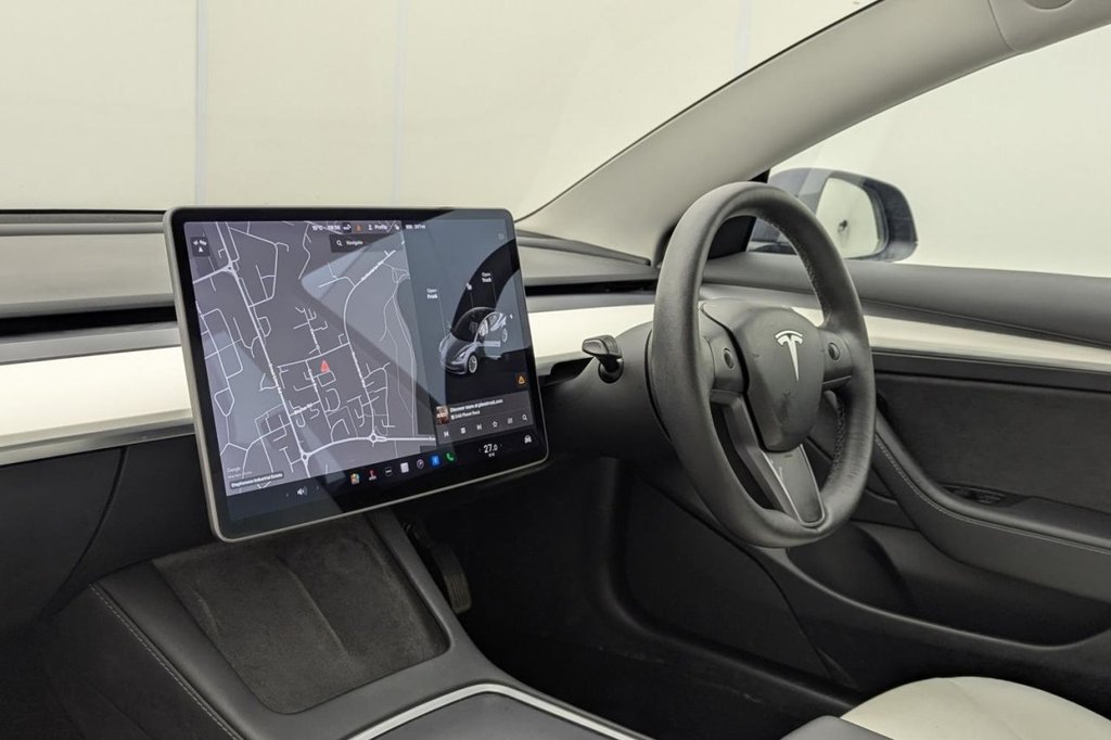 USED 2021 71 TESLA Model 3 (Dual Motor) Long Range Saloon 4dr Electric Auto 4WDE (346 ps) White Leather, 4x4, Sat Nav