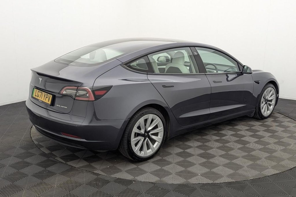 USED 2021 71 TESLA Model 3 (Dual Motor) Long Range Saloon 4dr Electric Auto 4WDE (346 ps) White Leather, 4x4, Sat Nav