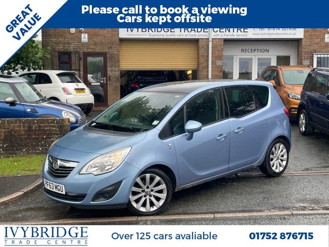 2013 VAUXHALL MERIVA 1.4 16V SE MPV 5dr Petrol Manual Euro 5 (100 ps) £2995.00