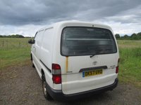 USED 2007 57 TOYOTA HI-ACE 2.5 280 D-4D Panel Van 4dr Diesel Manual RWD L1 H1 (221 g/km, 95 bhp) Great work van, One Owner