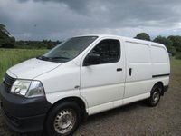 USED 2007 57 TOYOTA HI-ACE 2.5 280 D-4D Panel Van 4dr Diesel Manual RWD L1 H1 (221 g/km, 95 bhp) Great work van, One Owner