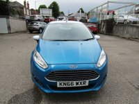 USED 2016 66 FORD FIESTA 1.0T EcoBoost Zetec Blue Edition Hatchback 5dr Petrol Manual Euro 6 (s/s) (100 ps) STUNNING CONDITION,,,ONLY 25000 MILES,,,,SERVICE HISTORY,,,JUST &pound;20 ROAD TAX,,,,SAT NAV,,,REAR PARKING SENSORS AND MUCH MORE,,,,LOW INSURANCE,,,,PARTS AND LABOUR WARRANTY INCLUDED.