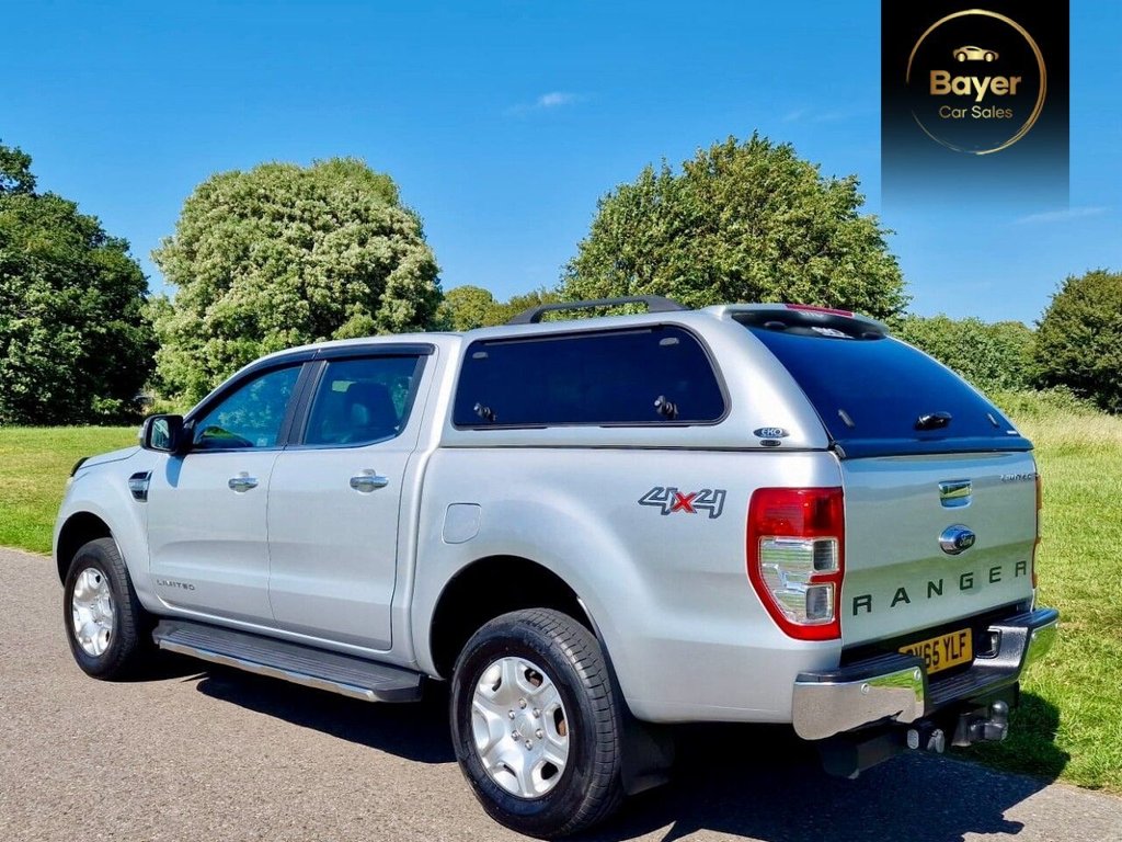 USED 2016 65 FORD RANGER 2.2 TDCi Limited 1 Pickup Double Cab 4dr Diesel Manual 4WD Euro 5 (s/s) (Eco Axle) (160 ps) FINANCE AVAILABLE