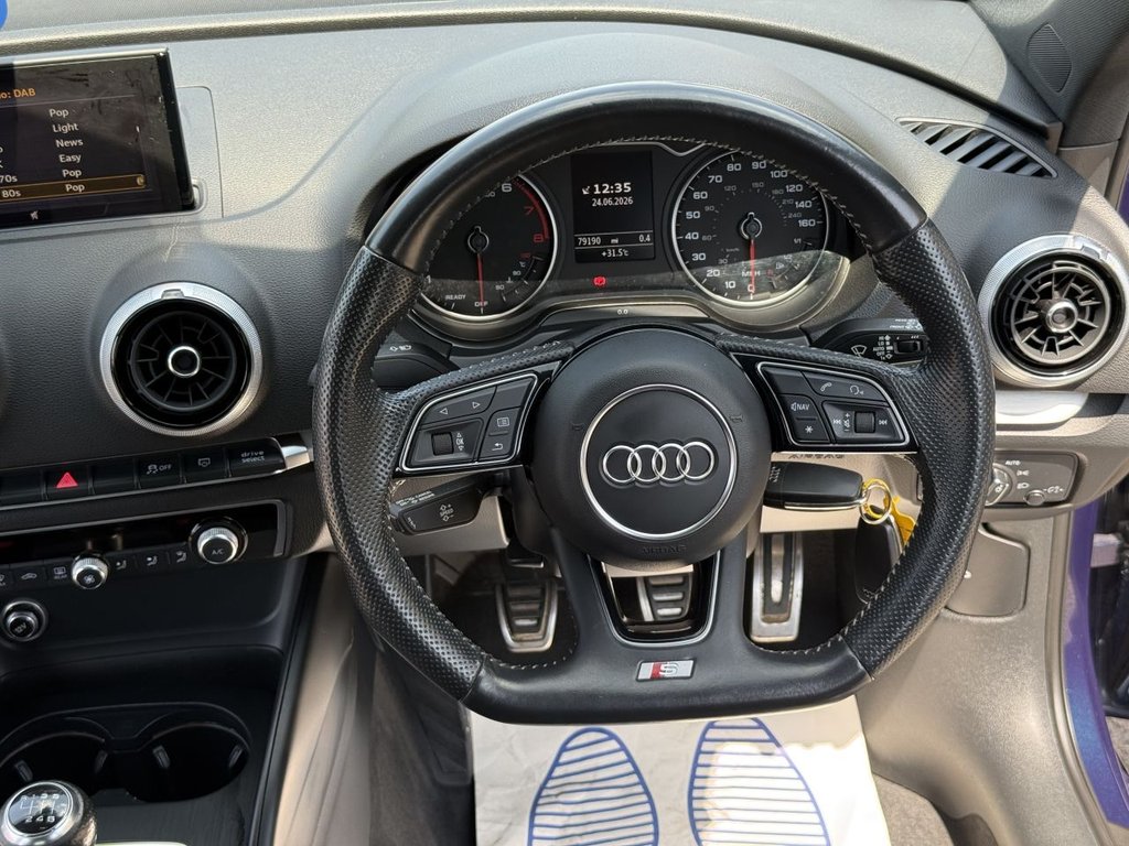 USED 2019 19 AUDI A3 1.5 TFSI CoD 35 Black Edition Sportback 5dr Petrol Manual Euro 6 (s/s) (150 ps)
