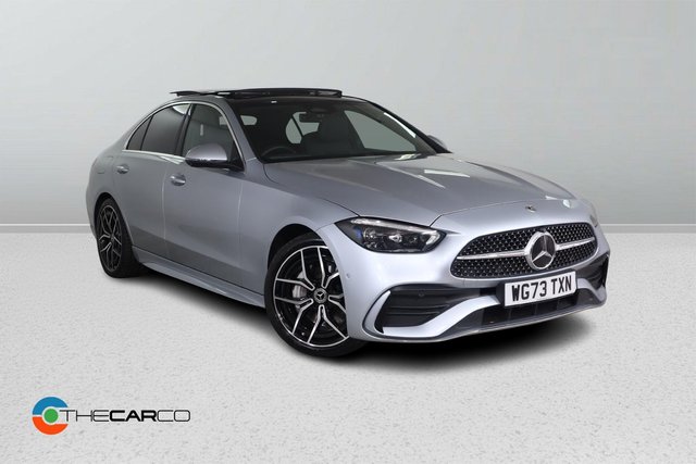 View our Mercedes-Benz C Class 2.0 C300h MHEV AMG Line (Premium Plus) G-Tronic+ Euro 6 (s/s) 4dr