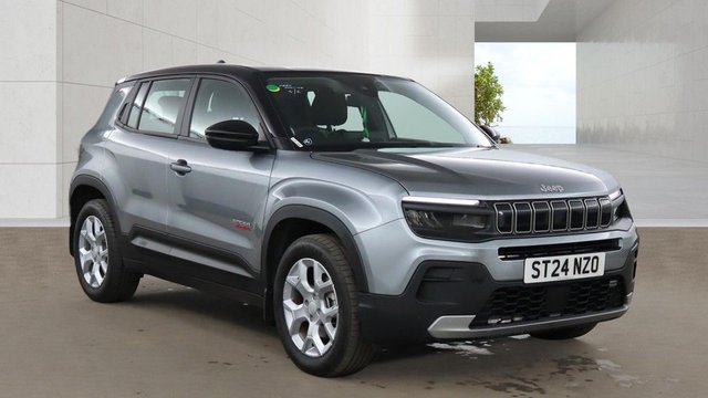 View our Jeep Avenger 54kWh Altitude SUV 5dr Electric Auto (156 ps)+2 KEYS+1 FORMER KEEPER+CLIMATE+HALF LEATHER SEATS+PARK CONTROL+DAB+ALLOYS+BLUETOOTH+MEDIA+APPS+CRUISE+HPI CLEAR+VOSA MOT HISTORY,+SH+FULL DEALER FACILITIES+GOOD MPG+