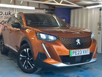 USED 2023 23 PEUGEOT E-2008 50kWh Allure Premium + SUV 5dr Electric Auto (7kW Charger) (136 ps)+2 KEYS+1 OWNER FROM NEW+ALLOYS+HISTORY+PARK CONTROL WITH CAM+MEDIA+BLUETOOTH+NAV+PRIVACY+HALF LEATHER SEATS+CRUISE+ 2 KEYS+1 OWNER FROM NEW+ALLOYS+HISTORY+PARK CONTROL WITH CAM+MEDIA+BLUETOOTH+NAV+PRIVACY+HALF LEATHER SEATS+CRUISE+HPI CLEAR