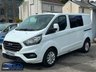 USED 2022 72 FORD TRANSIT CUSTOM 2.0 320 EcoBlue Limited Crew Van Double Cab 5dr Diesel Manual L1 H1 Euro 6 (s/s) (130 ps) 