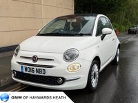 USED 2016 16 FIAT 500 1.2 Lounge Hatchback 3dr Petrol Manual Euro 6 (s/s) (69 bhp) EXCELLENT SERVICE HISTORY!