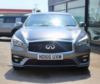 PRE-OWNED 2017 66 INFINITI Q70 2.2d Sport Saloon 4dr Diesel Auto Euro 6 (s/s) (170 ps) Graphite Shadow Metallic (&pound;680 option), Full Back Leather Interior, BOSE Audio System (&pound;650 option), 20" Alloy Wheels, Heated and Ventilated Seats, 10 Way Electric Seats With Memory, Power Tailgate, Satellite Navigation, Aluminium Pedals, Around View Monitor andParking Guidance, Heated Steering Wheel, Auto Dimming Rear View Mirror, Bluetooth Audio Streaming, Bluetooth Phone, Dual Zone Climate Control, Cruise Control, Electric Folding Mirrors, Double Glazed Windows Front and Rear