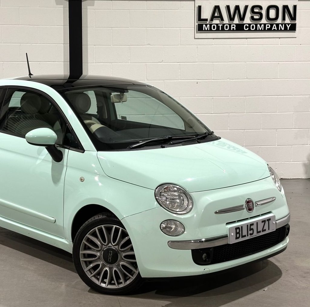 USED 2015 15 FIAT 500 1.2 Lounge Hatchback 3dr Petrol Manual Euro 6 (s/s) (69 bhp) 