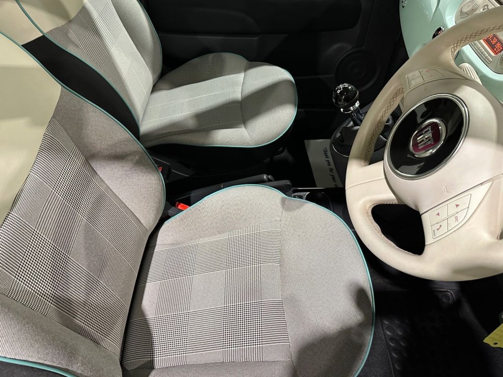 USED 2015 15 FIAT 500 1.2 Lounge Hatchback 3dr Petrol Manual Euro 6 (s/s) (69 bhp) 