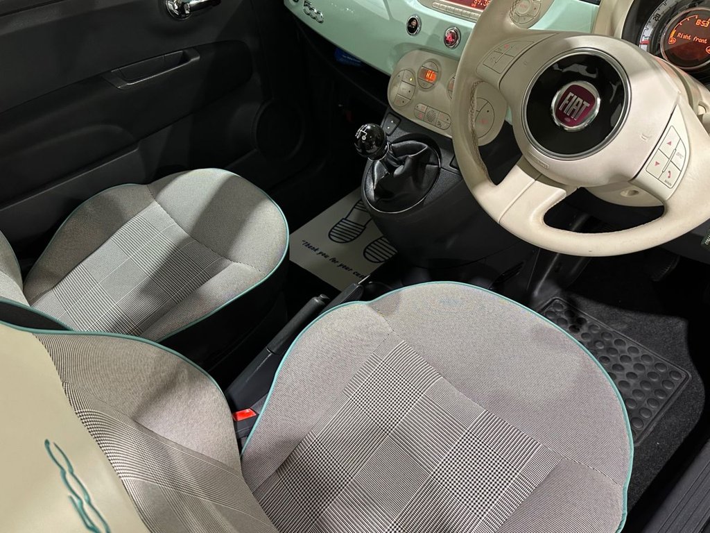 USED 2015 15 FIAT 500 1.2 Lounge Hatchback 3dr Petrol Manual Euro 6 (s/s) (69 bhp) 