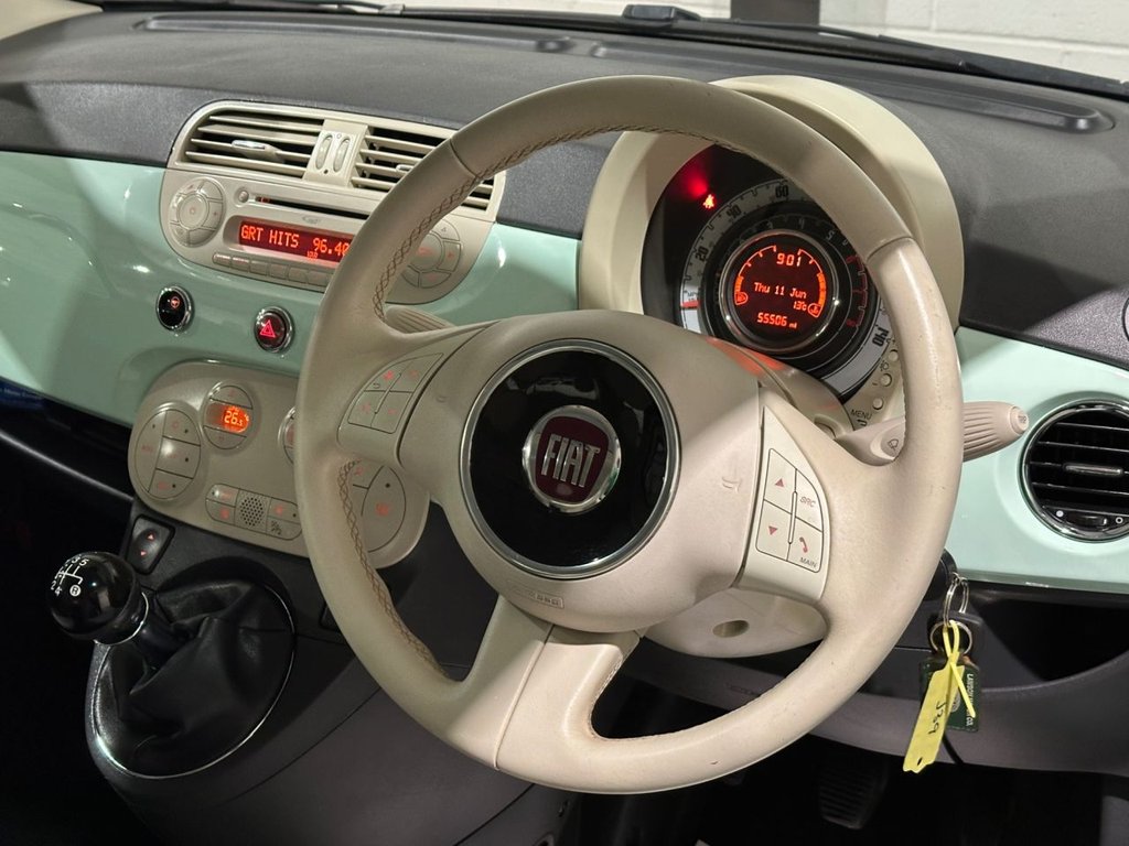 USED 2015 15 FIAT 500 1.2 Lounge Hatchback 3dr Petrol Manual Euro 6 (s/s) (69 bhp) 