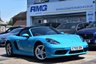 USED 2019 69 PORSCHE 718 BOXSTER 2.0T Convertible GPF 2dr Petrol PDK Euro 6 | 2 KEYS | 1 PREVIOUS OWNER | MIAMI BLUE | REVERSE CAMERA |SAT NAV | CLIMATE CONTROL | 19