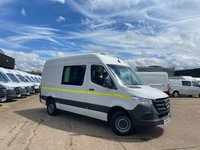 USED 2019 19 MERCEDES-BENZ SPRINTER 2.1 314 CDI L2 H2 MWB H/ROOF 140BHP. RWD. CREW CAB. 5X SEATER. FINANCE. PX. RARE CREW CAB. 5 SEATER. L2 H2 MWB. EURO 6 ULEZ.