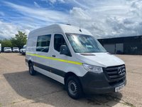 USED 2019 19 MERCEDES-BENZ SPRINTER 2.1 314 CDI L2 H2 MWB H/ROOF 140BHP. RWD. CREW CAB. 5X SEATER. FINANCE. PX. RARE CREW CAB. 5 SEATER. L2 H2 MWB. EURO 6 ULEZ.