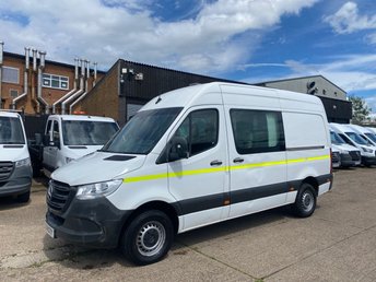 2019 MERCEDES-BENZ SPRINTER 2.1 314 CDI L2 H2 MWB H/ROOF 140BHP. RWD. CREW CAB. 5X SEATER. FINANCE. PX. £12750.00