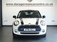 USED 2016 16 MINI HATCH 1.5 Cooper D Hatchback 5dr Diesel Manual Euro 6 (s/s) (116 ps) FULL SERVICE HISTORY + &pound;2.745 WORTH OF EXTRAS + PEPPER PACK + BLUETOOTH MEDIA STREAMING + VISUAL BOOST RADIO + DAB DIGITAL RADIO + EXCITEMENT PACKAGE + AUTOMATIC HEADLIGHTS + PARKING SENSORS + DUAL ZONE CLIMATE CONTROLLED AIR CONDITIONING + AUTOMATIC WIPERS WITH RAIN SENSOR + DAYTIME RUNNING LIGHTS + KEYLESS START + ECO STOP START SYSTEM + ELECTRIC WINDOWS + ELECTRIC MIRRORS + 15 INCH ALLOY WHEELS + PRIVACY GLASS + 60/40 REAR FOLDING SEATS....