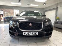 USED 2017 67 JAGUAR F-PACE 2.0 P250i Portfolio SUV 5dr Petrol Auto AWD Euro 6 (s/s) (250 ps) SANTORINI BLACK / EBONY PERFORATED WINDSOR LEATHER TRIM / PANORAMIC ROOF / 10 WAY ELECTRIC - HEATED FRONT SEATS / HEATED WINDSCREEN / NAVIGATION / REVERSING CAMERA / FRONT AND REAR PARKING SENSORS / ELECTRIC TAILGATE / LANE CONTROL / DAB AUDIO / BLUETOOTH / USB / 19"ALLOY WHEELS