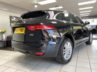 USED 2017 67 JAGUAR F-PACE 2.0 P250i Portfolio SUV 5dr Petrol Auto AWD Euro 6 (s/s) (250 ps) SANTORINI BLACK / EBONY PERFORATED WINDSOR LEATHER TRIM / PANORAMIC ROOF / 10 WAY ELECTRIC - HEATED FRONT SEATS / HEATED WINDSCREEN / NAVIGATION / REVERSING CAMERA / FRONT AND REAR PARKING SENSORS / ELECTRIC TAILGATE / LANE CONTROL / DAB AUDIO / BLUETOOTH / USB / 19"ALLOY WHEELS