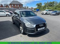 USED 2015 65 AUDI Q3 2.0 TDI S line Plus SUV 5dr Diesel Manual quattro Euro 6 (s/s) (150 ps) 12 MONTH' S WARRANTY, 4X4